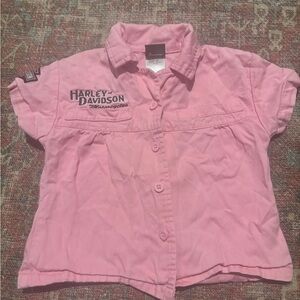 Harley-Davidson toddler Pink Button-Down Shirt